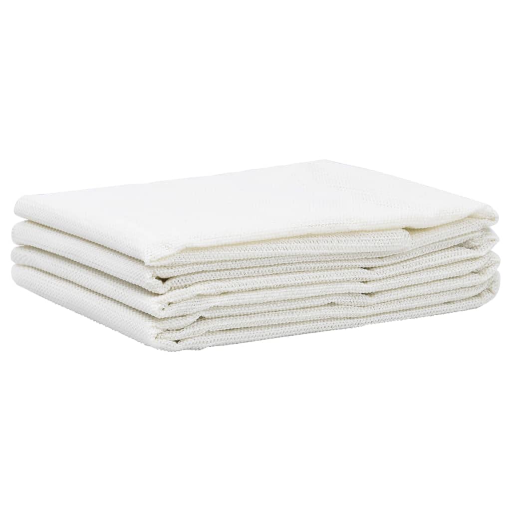 Mangloder Zeltteppich 100x Weiß wetterbeständig atmungsaktiv leicht zuschneidbar campingboden für Zelt, Garten, Outdoor, Wasserdurchlässig, Pflegeleicht, Flexible Unterlage, Schutzmatte