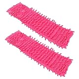 beavorty 6 pezzi di pulizia mop pad accessori mop in microfibra di ricambio mop pad testa del mop pulizia panno mop flip mop ricarica mop piatto wet dry mop rosso poggiatesta pavimento