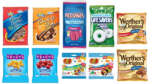Sugar Free Candy Mega Variety Snack Peak Gift Box – Werther’s Original, Lifesavers, Red Vines, Jelly Belly, Chick O Stick And More #TOP1