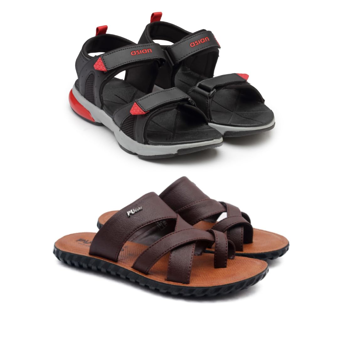 ASIAN Mens Combo Sandals for Men I Casual Sports Sandals & Slippers for Boys with Phylon Technology Sole for Extra Jump I sports Sandals & Chappals For Mens & Boys (B0D3M5N7QP) Amazon Price History, Amazon Price Tracker
