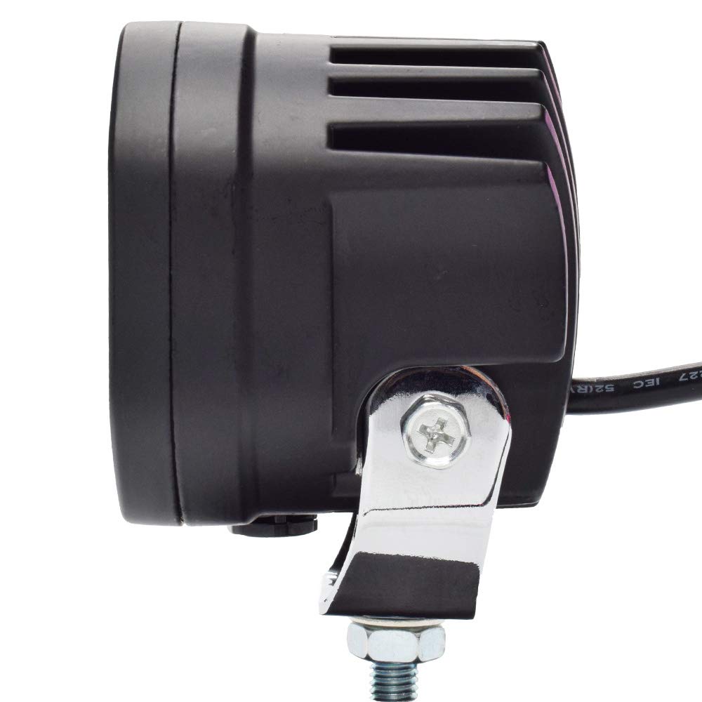 2Pcs LED Faro Delantero de Moto 40W Luz Antiniebla Foco de Trabajo Spotlight 12V 24V 4500lm Impermeable 4led Cuadrado Luz Amarilla para Tractor Coche Barco Camión SUV (Luz Amarilla)