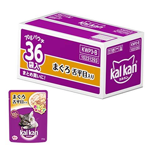 カルカン パウチ 成猫用 まぐろ 舌平目入り 70g×36袋 キャットフード