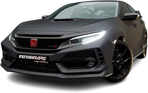 Avery SW900 - Rollo de envoltura para automóvil, color negro satinado, gris roca metálico, 823-M (muestra de 3 x 5 pulgadas), envoltura de vinilo