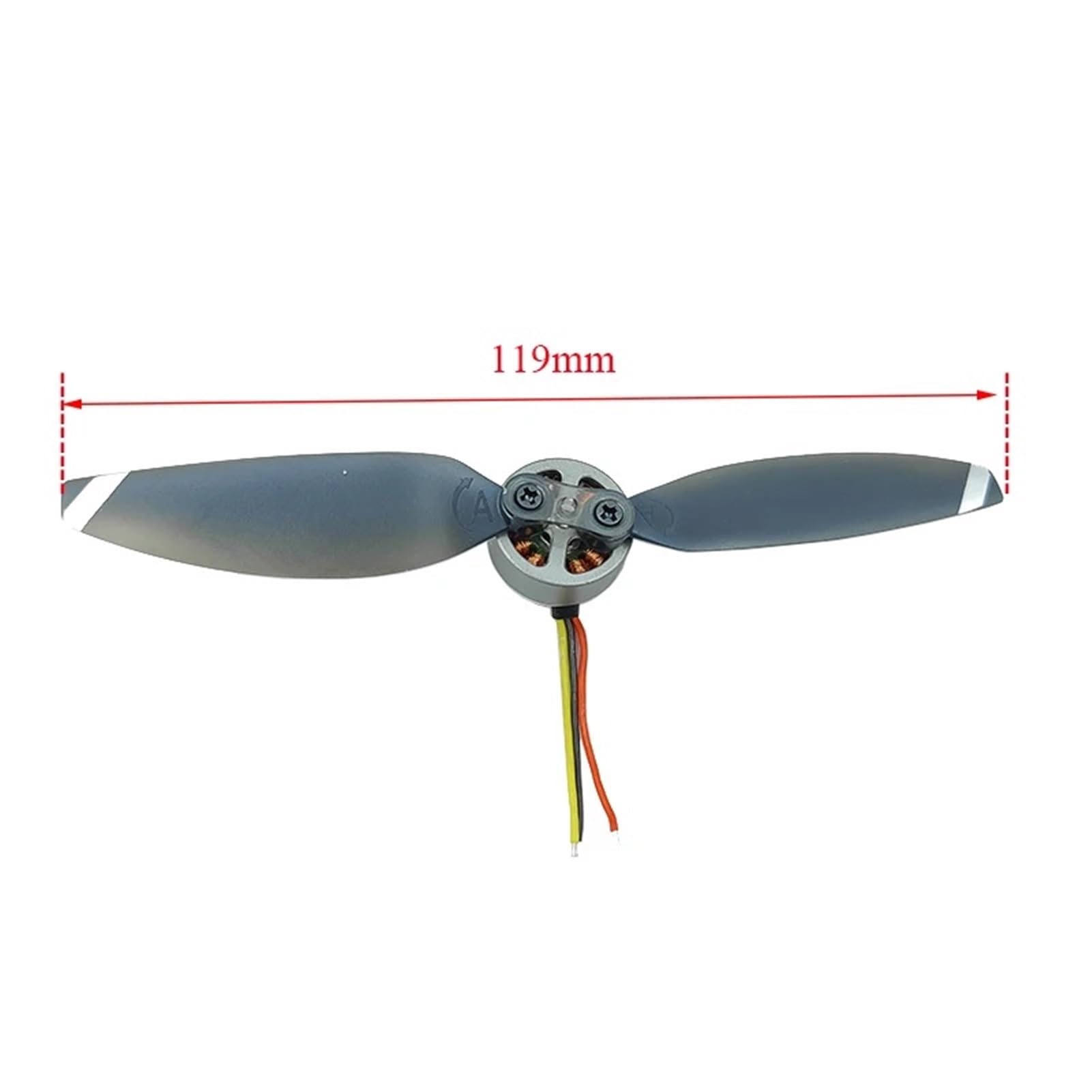 3 pezzi 2500KV Mini 18mm motore brushless ad alta velocità set for RC Drone FPV UAV modello di aeromobile per generatore fai da te(Motor A Propeller)