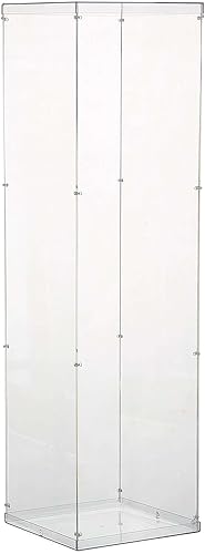 Miniatura 24 de Efavormart - Caja de exhibición transparente de acrílico y Lucite de 24 pulgadas para centros de mesa con tapa y base intercambiables