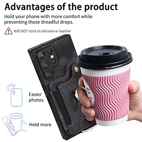 Funda libro para Galaxy A53 5G con billetera y sujeción magnética 4