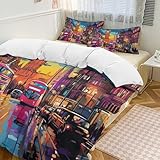 Parure de lit ：1 housse de couette : Single (135x200 cm), 1 taie d'oreiller : 48cmx75cm.1 housse de couette : Double (200x200 cm), 2 taies d'oreiller : 48cmx75cm.1 housse de couette : King (220x240 cm), 2 taies d'oreiller : 48cmx75cm Ce produit est plus doux,Il peut vous donner l'expérience de sommeil la plus douce et confortable.