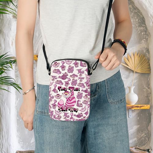 KEYCHIN Alice Cat Crossbody Bag Alice Fans Gifts They Went That Way Shoulder Bag Alice Cat Merchandise3