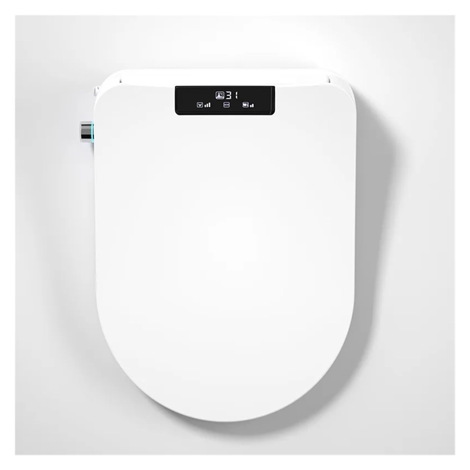 Tavoletta Wc Sedile bidet automatico con funzione di riscaldamento, sedile WC intelligente universale a forma di U e D(49cm Automatic cover,110V-130V)