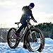 Outroad Mountain Bike Fat Tire with 4-Inch Tire 26 inch Wheels, 21 Speed with High Carbon Steel Frame, Double Disc Brake and Front Suspension Anti-Slip Bikes for Men and Women, Black