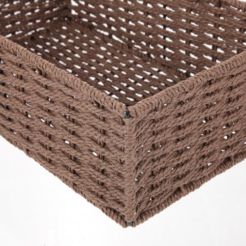 Cesta tejida para acabar con el desorden de tu escritorio 8