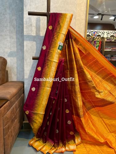 SAMBALPURI OUTFIT mustard bomkai silk saree – image 4