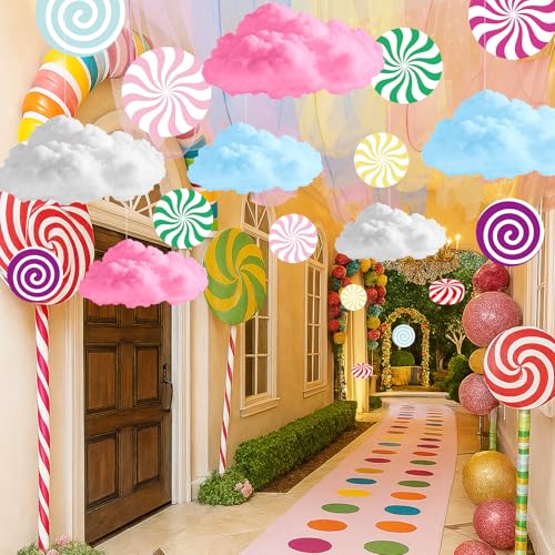 VioraWhite 26 Pcs Christmas Candyland Clouds for Room Ceiling 2