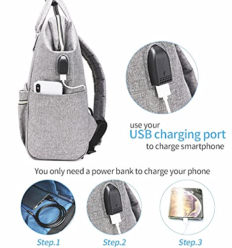 Mocface Laptop Backpack 15.6 Inch Stylish Backpack Casual Daypack Work Bag With Usb Charging Port For Women/Men #TOP2