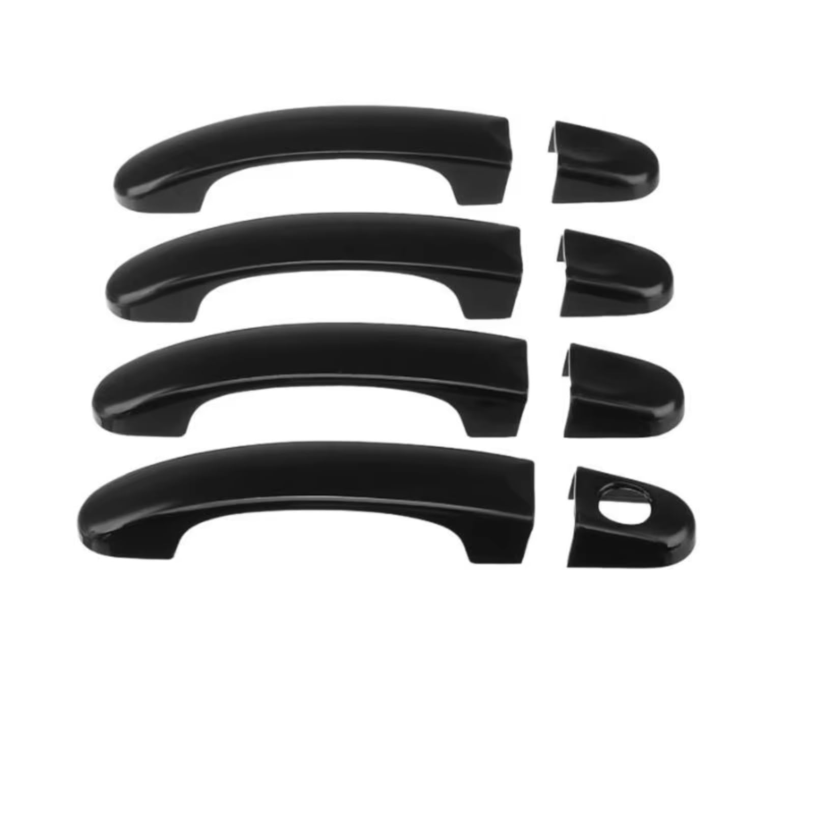 DSPOLIMV Outer Door Handle Cap Compatible with Vw for Caddy T5 T6 for Caravelle for Door Handle Cover Car Exterior Components Decorate Trim Paste Style(1 Hole)