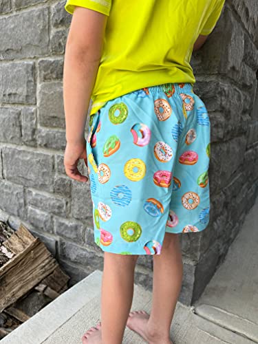 Image of Cozople Boys Swim Trunks Compression Liner Swim Shorts Quick Dry Bathing Suit with Boxer Brief Swimwear 2-20T