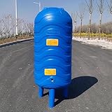 DONGYUE Vertical Well Water Pressure Tank, Commercial Household Standing Self-pressurized Water Tanks 26 32 44 52 66 79 Gallon, for Well/Industrial Cleaning/Garden Watering((140x50cm) 79Gal/300L)
