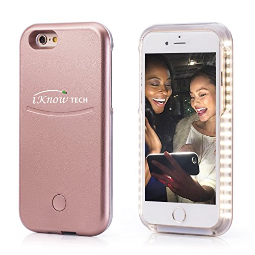 iPhone 6 Plus / 6S Plus Case, iKNOWTECH Luxury Night Selfie Light Cover Bumper Case Photo Self LED Lightning for Apple iPhone 6 Plus / 6S Plus 5.5