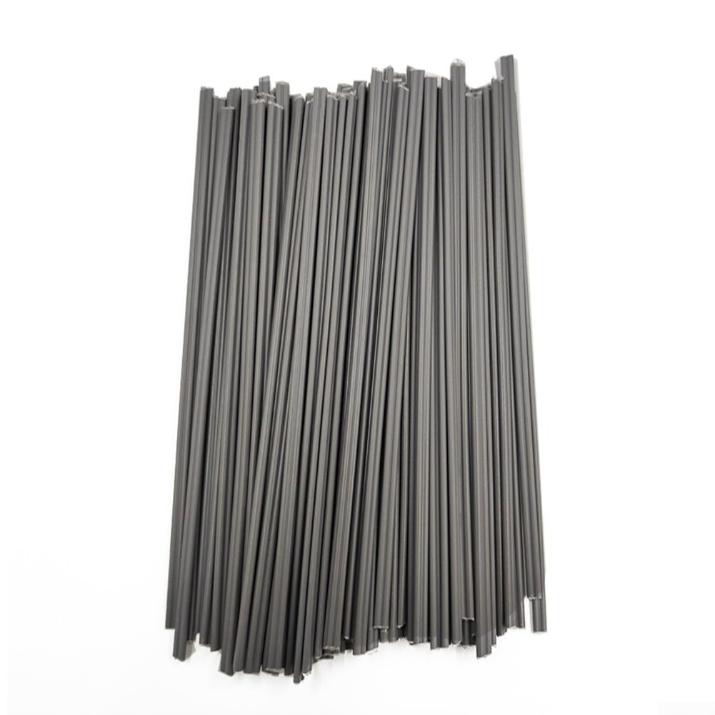 50PCS PVC Welding Rods for Car Bumper Repair, Gray Plastic Welding, 200mm Length, Acid- and Alkali-Resistant, for Auto Body Plastic Repair & PVC Container Welding
