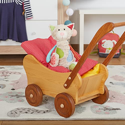 SIGIKID 42842 Stofftier Katze Patchwork Sweety Kuscheltier zum Spielen & Schmusen aus weichem Materialmix für Babys und Kinder, Jungen und Mädchen von 0 Monaten bis 8 Jahren Mehrfarbig/Katze 30 cm