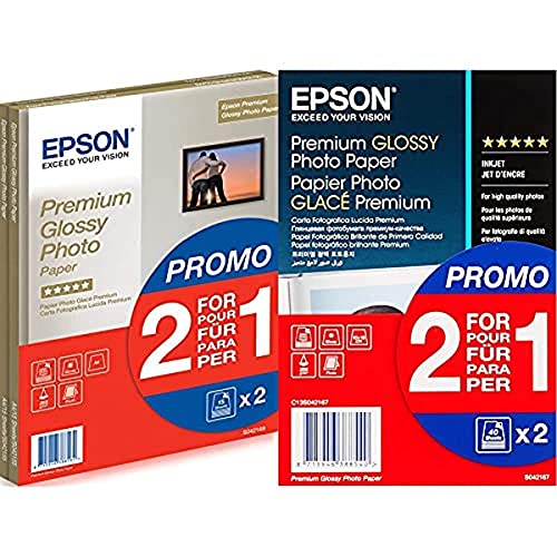 Papier Photo Premium Glacé Epson A4 et A6 haute brillance et séchage rapide