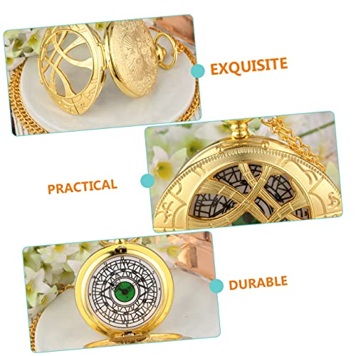 PACKOVE relógio de bolso medalhão de assistir casos para homens bronze light levinho relógios de bol