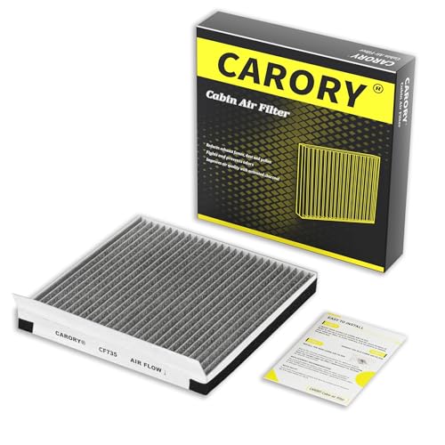 CARORY Cabin Air Filter w/Activated Carbon for Kia Telluride 2020-2023 Hyundai Santa Fe 2019-2020 Genesis GV70 2022-2025 GV80 2021-2025 G70 2019-2023 G80 2017-2025 and More