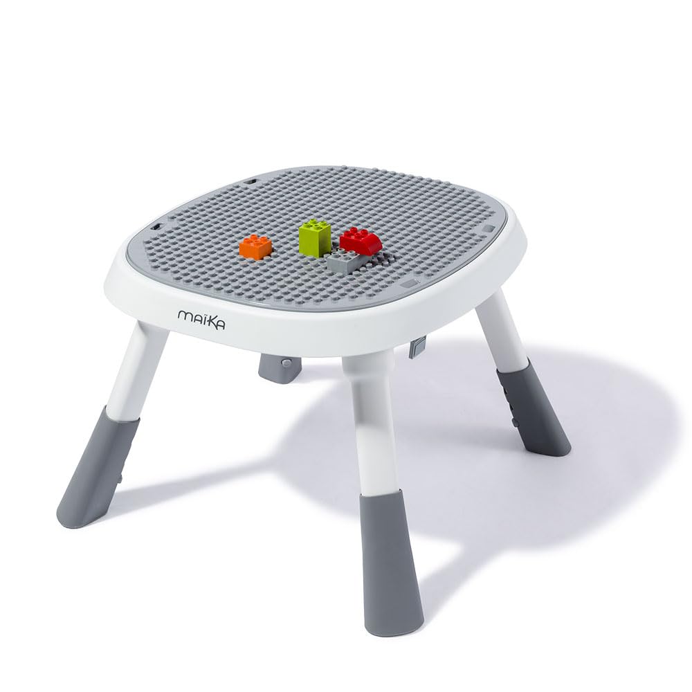 MAÏKA Centre d'éveil bébé | Centre d'activités bébé Le Petit Zoo |6 Mois à 12 kg | Table réversible | Sauteur | Jouets amoviles | Livre Musical | Panier | Réglable 3 hauteurs