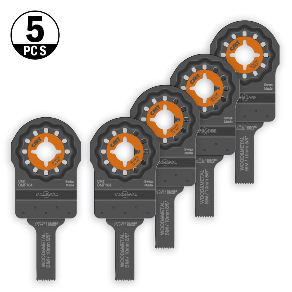 CMT Orange Tools OMF184-X5-5 Lame Taglio Legno/MetalloBIM 10x25mm