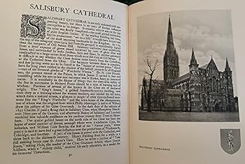 Hardcover CATHREDALS - 74 Illustrations, their Architecture; Includes Map showing Cathedrals, Abbeys and Castles served by the Great Western Railway Book