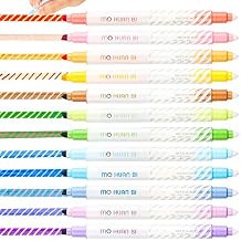 Tomorotec Magic Highlighters, Color Changing Highlight Pens Dual Tip Chisel Tip Assorted Highlighter Pen Marker Assorted Fluorescent [12 Pack]