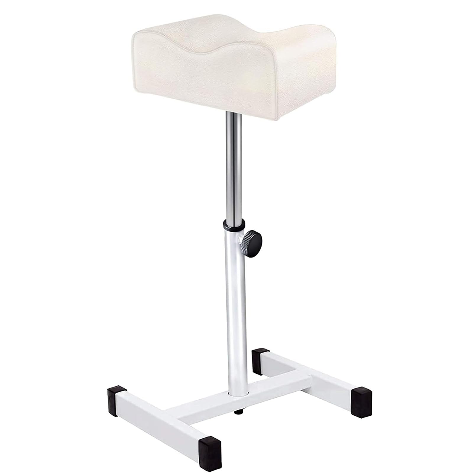 EBANKU pedicure foot rest pedicure stool beauty salon stool foot stool adjustable height foot rest technician equipment white