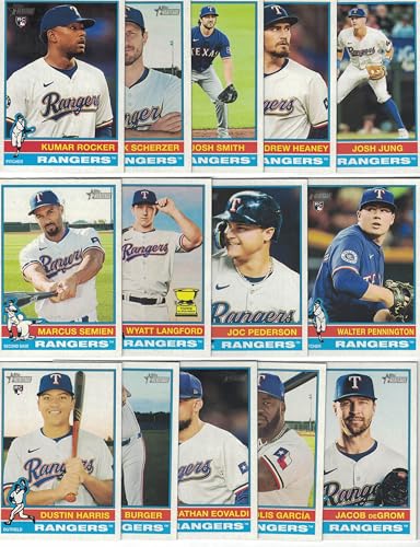 2025 Texas Rangers Baseball Card Team Set / Complete 2025 Topps Heritage Texas Rangers Baseball Card Team Set with (14) Cards. *Plus Bonus* This listing also includes a Bonus Texas Rangers Heritage Baseball Card Team Set from the past!