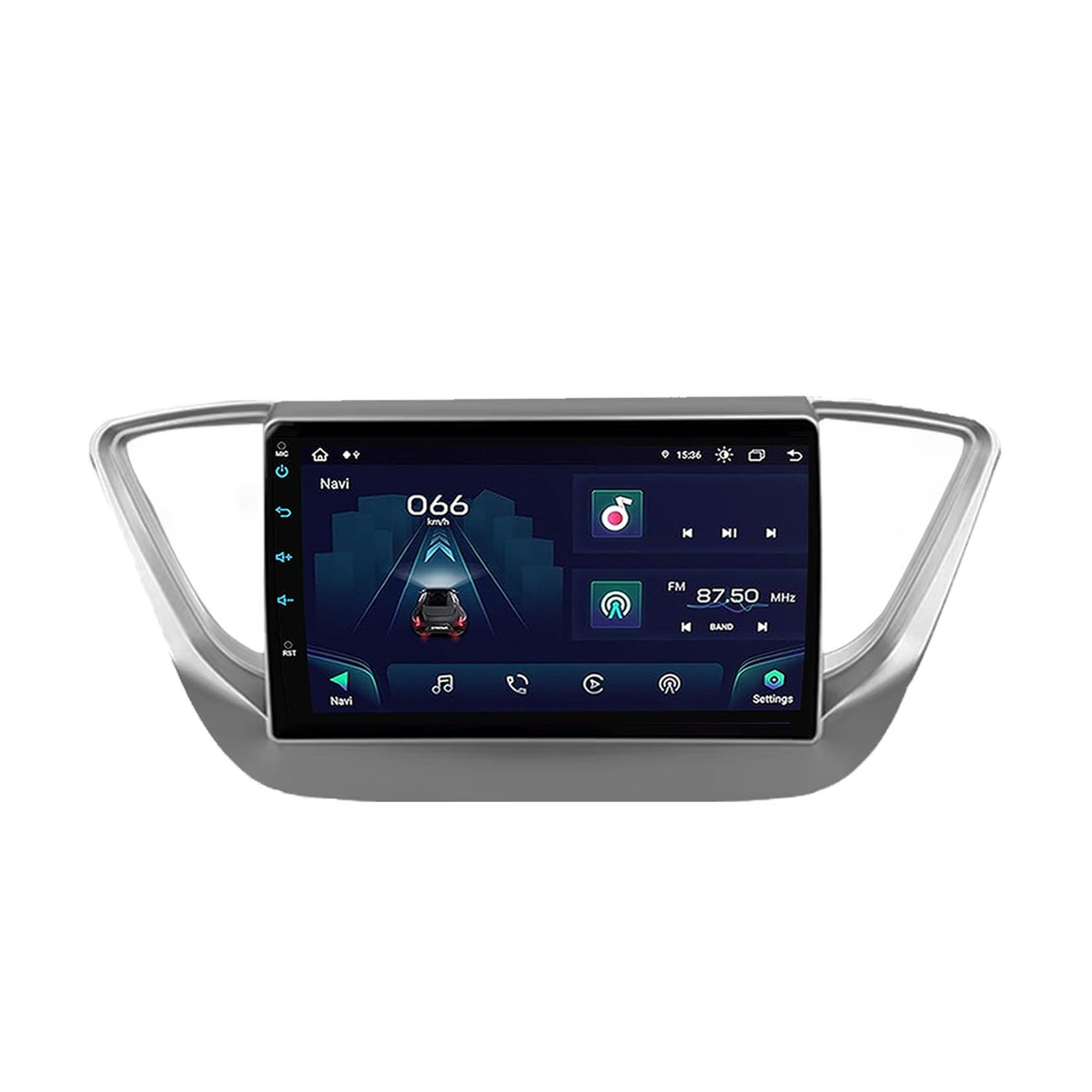 Ekran Carplay dla Hyundai Solaris Verna 2017-2018 Przenośne Radio Samochodowe Z Ekranem Dotykowym Hd, Funkcją Mirror Link I Carplay;, 8 Rdzeń 8G+256G