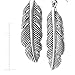 Silpada 'Etched Feather' Drop Earrings in Sterling Silver