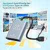 Lector de tarjetas 2 en 1 CFexpress Tipo B y SD USB3.2 Gen2 10Gbps, de aluminio USB-C + USB-A para tarjetas de memoria CFexpress Tipo B, lector de tarjetas CF Express Tipo B y SD para PC Windows, Mac, Google, fotógrafos 8
