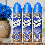 3 x 225ml Aristòwax Leather Silk Shine & Conditioner with Beeswax, Non-Silicone Formula Emollients for Leather Sofas,Handbags,Footwear, Car Seats,Furniture(675ml)