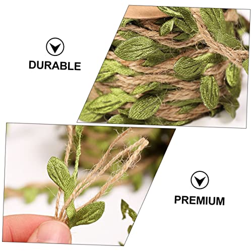 Yardwe 6 Rolos Simulação deixa corda de corda de substituição cordas de bricolage luminaria de mesa