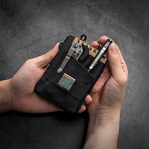 Image of VIPERADE VE18 EDC Pouch, Pocket Organizer Pouch for Men, EDC Pocket Organizer Pouch, 3 Slots with 2 Zipper Pockets, Velcro Pouch Multitool Pouch (Small-VE18S)