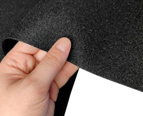 ADYAWEN 2M X 2M High Grade - Underfelt Carpet for RV, Boat, Truck, Door Liner, Desk,Underfelt Carpet for Speaker ﻿ ，Dark Grey。