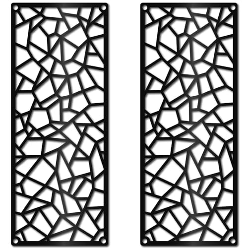 CREATCABIN Geometric Metal Wall Art Mid Century Iron Wall Decor Aesthetic Living Room Bathroom Kitchen Garden Lighting Hallway Display Gift for Family Friends Housewarming Party Birthday 9.8x3.9 Inch