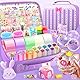 Buntwunder 106 Stück Nano Tape Bubbles Set für Kinder, Nano Klebeband Doppelseitig Craft Kits mit 5 Rollen Nanoband, Nano Tape DIY Aufklebern Bastelset Kreatives Spielzeug für Mädchen
