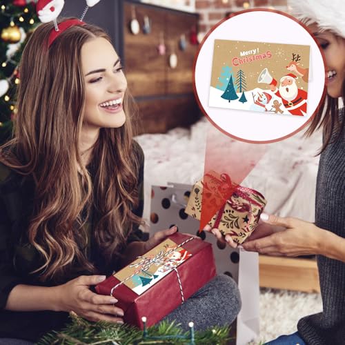 Udbrud Cartoline di Natale, 24 Pezzi Biglietti di