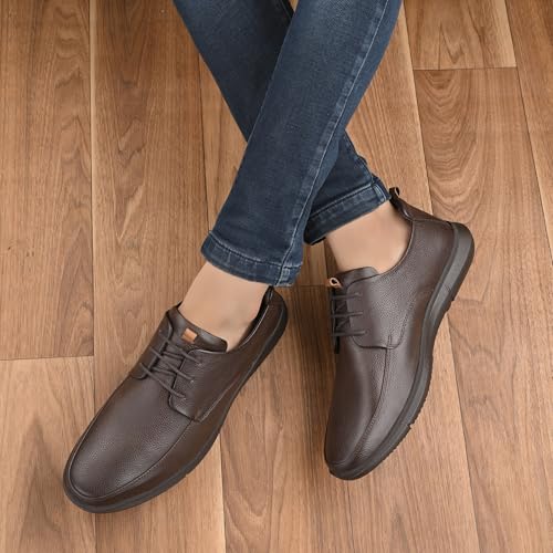Image of Blue Leather by Centrino Genuine Leather Slip-On Men's Formal Shoe |Stylish with Soft Cushioned Insole |Trendy Non Lace-Up Design |Durable Leather with Anti-Skid Sole | Perfect for Formal Wear (4012)