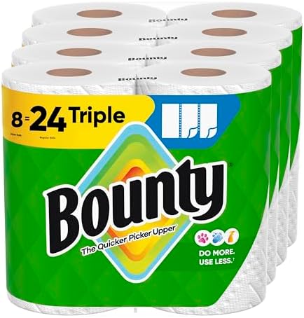 Bounty Select-A-Size Paper Towels, White, 8 Triple Rolls = 24 Regular Roll - View 4