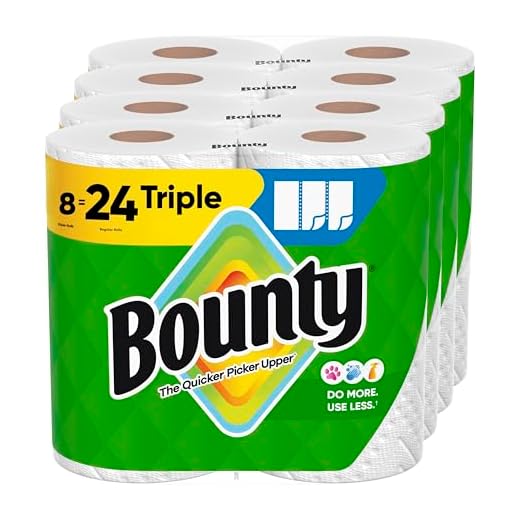 Bounty Select-A-Size Paper Towels, White, 8 Triple Rolls = 24 Regular Roll