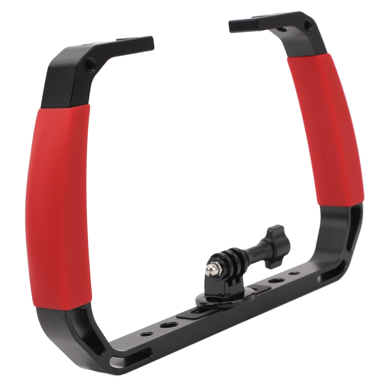 Supporto per Vassoio da Immersione, Impugnatura in Silicone Antiscivolo Leggero per Immersione Subacquea per Action Camera (rosso)