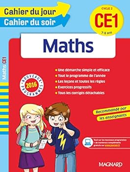 Paperback Maths CE1 - Cahier du jour Cahier du soir [French] Book