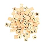 ❤【Rechtschreibspiel】：-Diese Holzbuchstaben sind ein kompletter Satz von Spielen, die mit Spielen verwendet oder erstellt und dekoriert werden können. Jedes Plättchen hat die gleichen Buchstaben und Zahlen wie das Spiel.