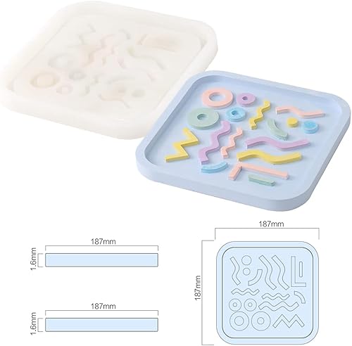 Miniatura 8 de Bandeja de hormigón Molde de silicona Herramienta decorativa creativa para el hogar para frutas Snack Plate Almacenamiento de joyas Pulsera